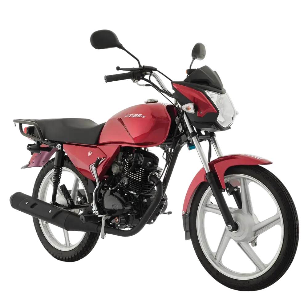 Motocicleta FT125 TS Rojo con negro