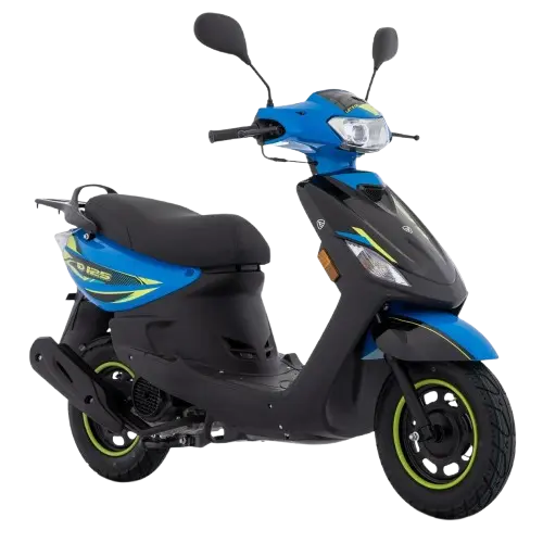 Motocicleta D125 Azul Negro