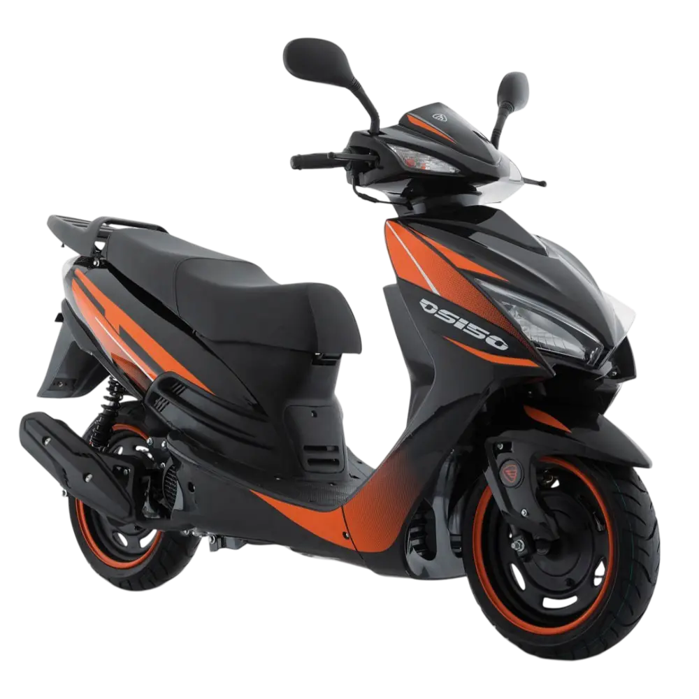 Motocicleta DS 150 Naranja con Negro