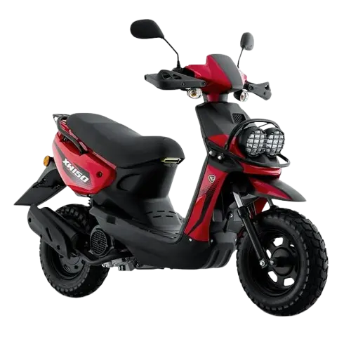 Motocicleta XW 150 Rojo Negro